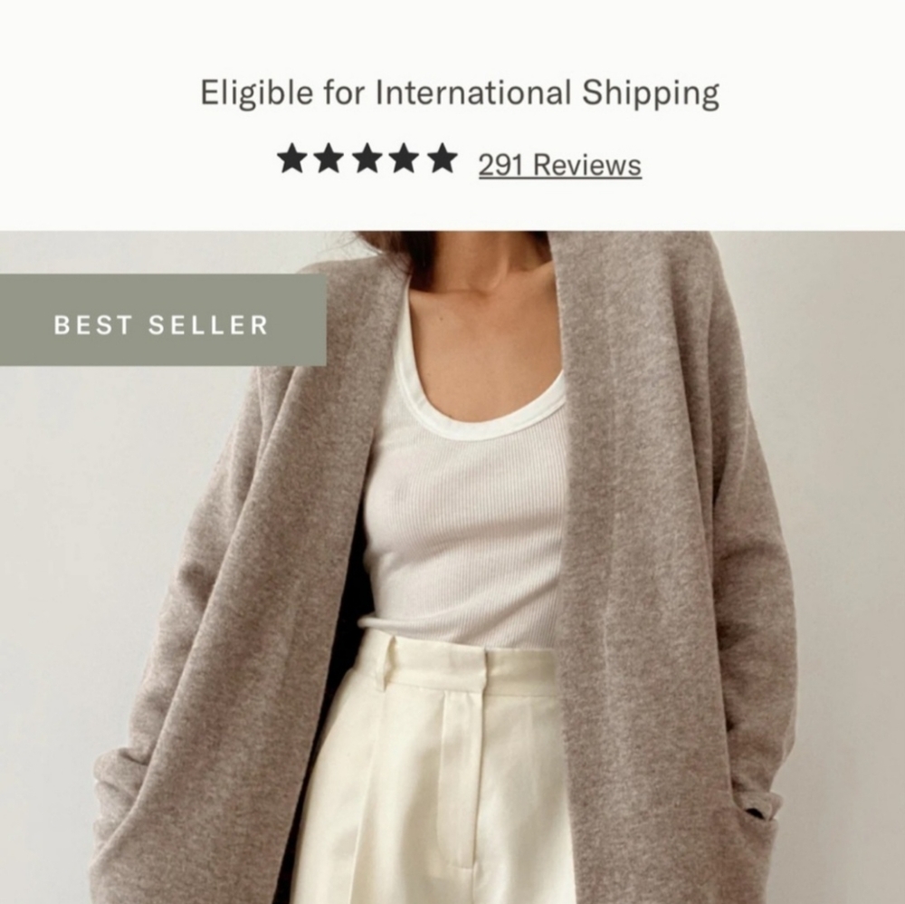 Jenni Kayne Wool Yak Long Cardigan Sweater Coat Size XS - worn once, no flaws.